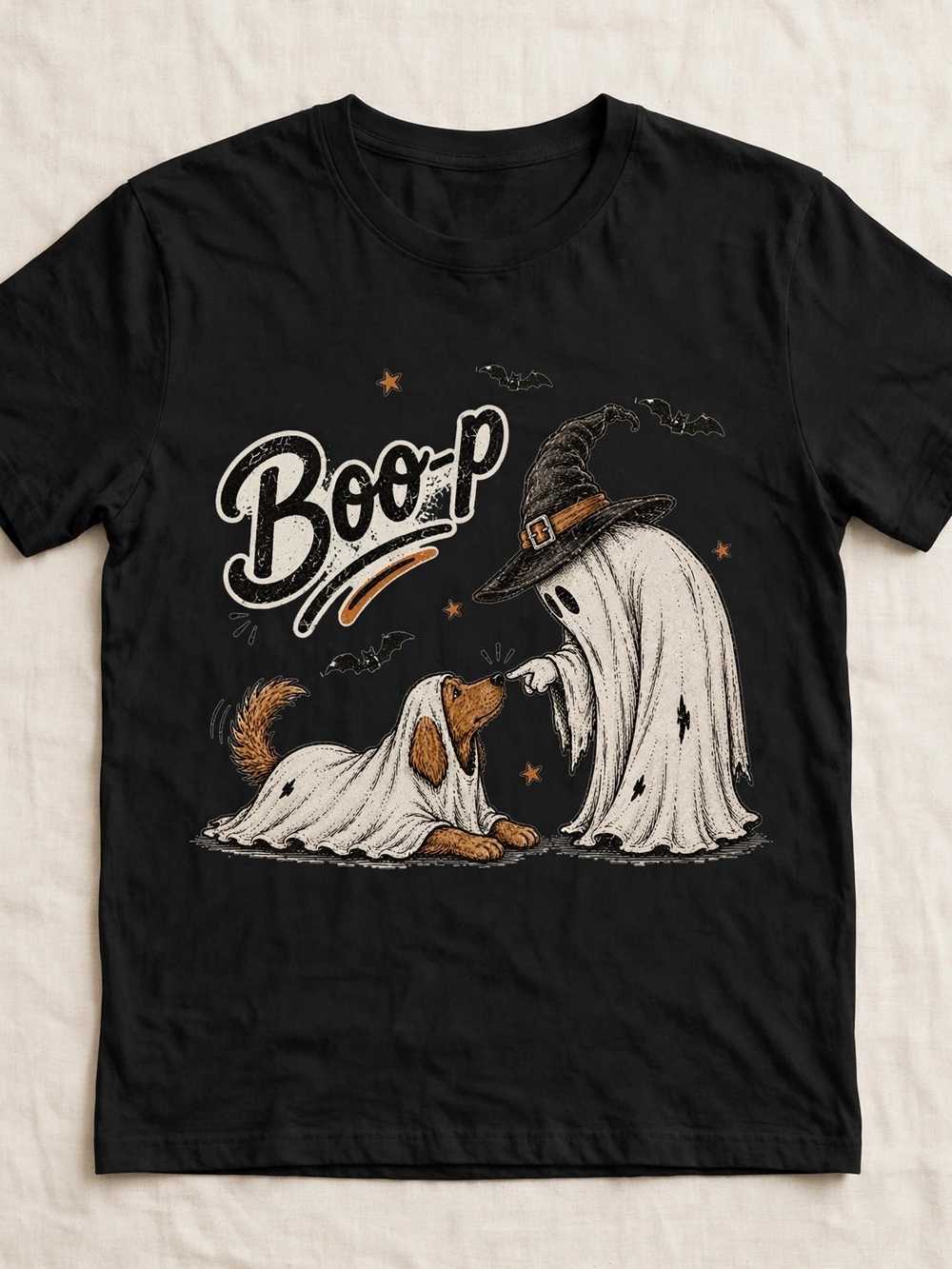 Boo-p Halloween Dog Shirt | Cute Ghost Dog Sweatshirt | Funny Spooky Dog Lover